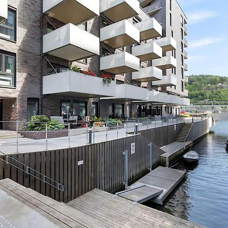 Oceanfront Apartment - Oslo Central - Private Patio Luaran gambar