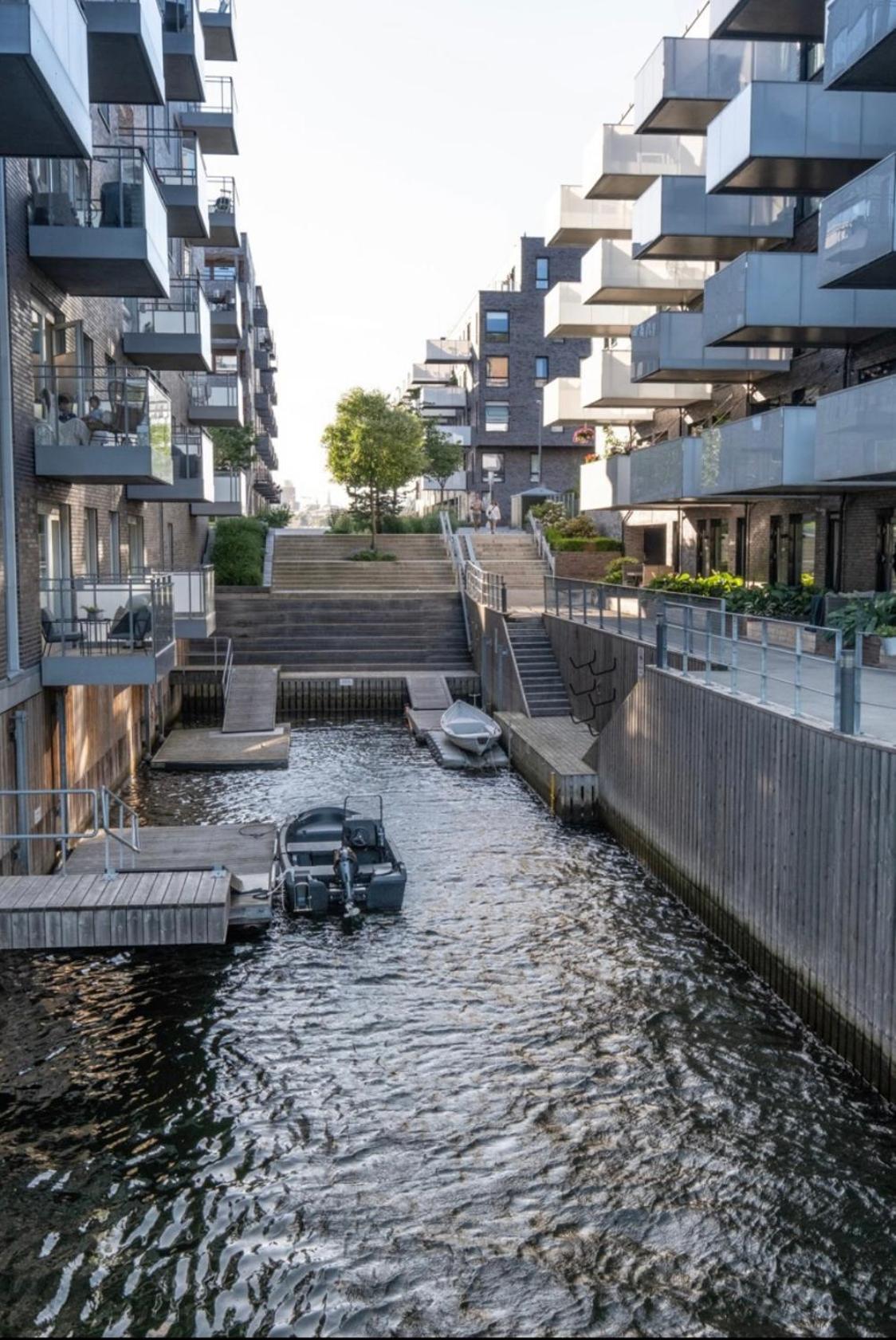 Oceanfront Apartment - Oslo Central - Private Patio Luaran gambar
